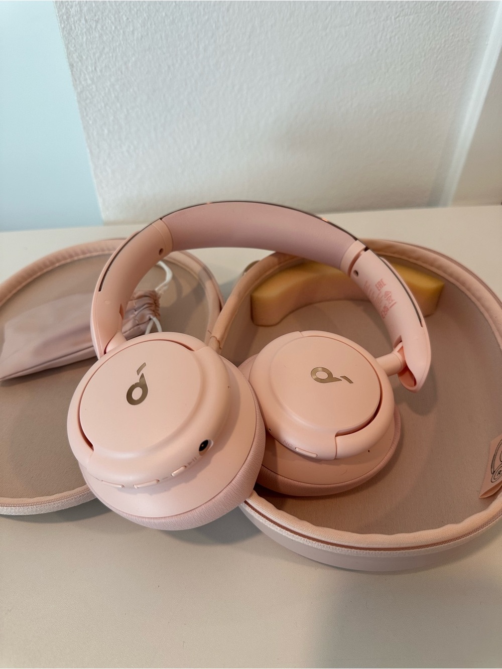 soundcore Life Q30 by Anker, Hybrid Active Noise Cancelling Headphones PINK